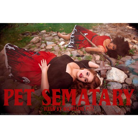 Vixen by Micheline Pitt Pet Sematary Cross Graveyard Cross Body Bag Purse NWT - Picture 3 of 15